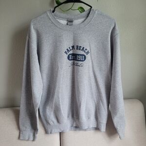 Palm Beach Gray Crewneck Sweatshirt